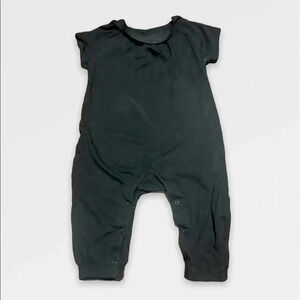 Old  Navy Plain Black Short Sleeve Romper